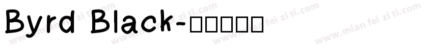Byrd Black字体转换